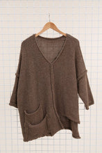 Load image into Gallery viewer, Asymmetric Oversized Sweater with Pocket - made in Italy