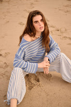 Load image into Gallery viewer, Striped Textured Knit Oversized Sweater