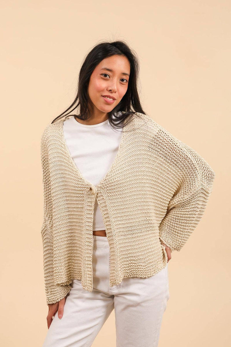 Oversized Cotton Knit Cardigan 100% cotton – Tipsy Gypsy Tahoe