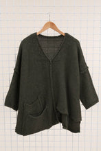 Load image into Gallery viewer, Asymmetric Oversized Sweater with Pocket - made in Italy