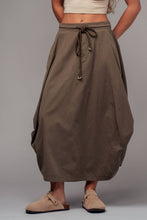 Load image into Gallery viewer, Balloon Hem Drawstring Maxi Skirt