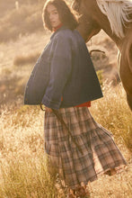 Load image into Gallery viewer, Penny Plaid High-Low Maxi Skirt