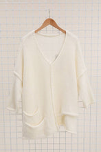 Load image into Gallery viewer, Asymmetric Oversized Sweater with Pocket - made in Italy