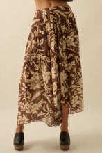 Load image into Gallery viewer, Floral Tiered Maxi Skirt