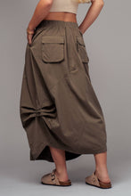 Load image into Gallery viewer, Balloon Hem Drawstring Maxi Skirt