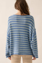 Load image into Gallery viewer, Striped Textured Knit Oversized Sweater