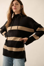Load image into Gallery viewer, Nordic Striped Knit Hooded Sweater