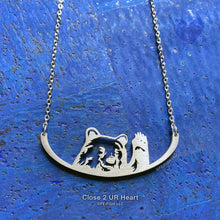 Load image into Gallery viewer, Bear Waving Stainless Steel Necklace