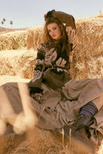 Load image into Gallery viewer, Stella Striped Lace-Trim Tiered Button-Front Maxi Skirt