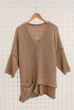 Load image into Gallery viewer, Asymmetric Oversized Sweater with Pocket - made in Italy