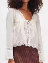 Load image into Gallery viewer, Lacy Boho Blouse Top