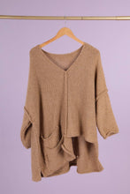 Load image into Gallery viewer, Asymmetric Oversized Sweater with Pocket - made in Italy