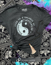 Load image into Gallery viewer, Balance, Yin Yang Retro Heather Tee