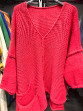 Load image into Gallery viewer, Asymmetric Oversized Sweater with Pocket - made in Italy