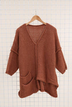 Load image into Gallery viewer, Asymmetric Oversized Sweater with Pocket - made in Italy
