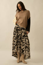 Load image into Gallery viewer, Floral Tiered Maxi Skirt