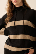 Load image into Gallery viewer, Nordic Striped Knit Hooded Sweater