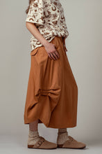 Load image into Gallery viewer, Balloon Hem Drawstring Maxi Skirt