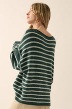 Load image into Gallery viewer, Striped Textured Knit Oversized Sweater