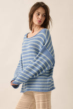 Load image into Gallery viewer, Striped Textured Knit Oversized Sweater