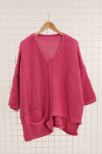 Load image into Gallery viewer, Asymmetric Oversized Sweater with Pocket - made in Italy