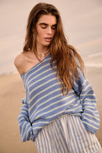Load image into Gallery viewer, Striped Textured Knit Oversized Sweater