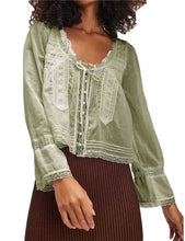 Load image into Gallery viewer, Lacy Boho Blouse Top