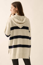 Load image into Gallery viewer, Nordic Striped Knit Hooded Sweater