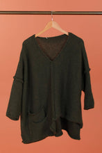 Load image into Gallery viewer, Asymmetric Oversized Sweater with Pocket - made in Italy