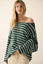 Load image into Gallery viewer, Striped Textured Knit Oversized Sweater