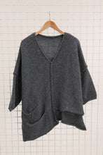 Load image into Gallery viewer, Asymmetric Oversized Sweater with Pocket - made in Italy