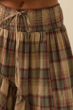 Load image into Gallery viewer, Penny Plaid High-Low Maxi Skirt