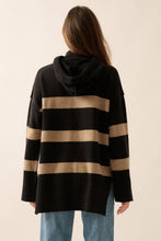Load image into Gallery viewer, Nordic Striped Knit Hooded Sweater