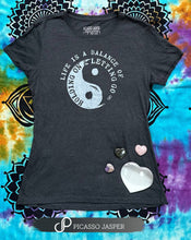 Load image into Gallery viewer, Balance, Yin Yang Retro Heather Tee