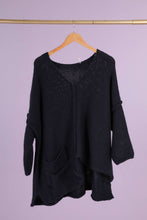Load image into Gallery viewer, Asymmetric Oversized Sweater with Pocket - made in Italy