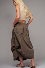 Load image into Gallery viewer, Balloon Hem Drawstring Maxi Skirt