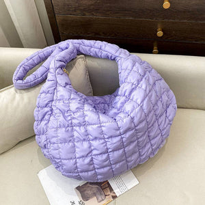 Ladies Puffer Cloud Bag Tote Handbag Slouch Bag