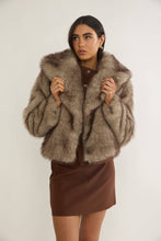 Load image into Gallery viewer, STELLA SHAWL FAUX FUR JACKET