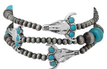 Load image into Gallery viewer, Navajo Pearl &amp; Stone Stackable Stretch Bracelet