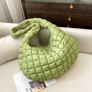 Ladies Puffer Cloud Bag Tote Handbag Slouch Bag