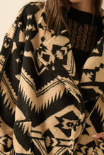 Load image into Gallery viewer, Aztec Print Sherpa Fleece Jacket