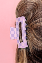 Load image into Gallery viewer, Checkered Print Hair Clip