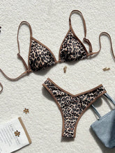 Load image into Gallery viewer, Boho Print Lace-Up Bikini Swimsuit