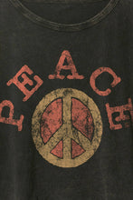 Load image into Gallery viewer, Peace Lettuce Edge Distressed Tee