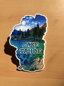 $6 Bear Sticker, Lake Tahoe Sticker, Glossy Vinyl