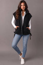 Load image into Gallery viewer, Black Fleece Vest
