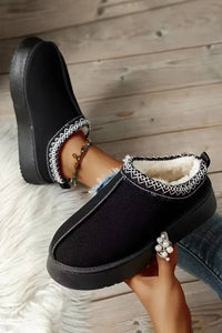 Faux Suede Plush Lined Slipper Boots