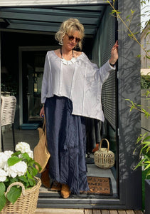 Bizou Asymmetrical Cotton Sweater - France
