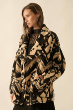 Load image into Gallery viewer, Aztec Print Sherpa Fleece Jacket