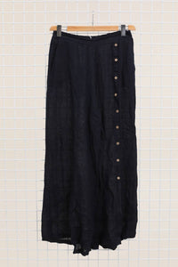 Italian Linen Pants Button Detail